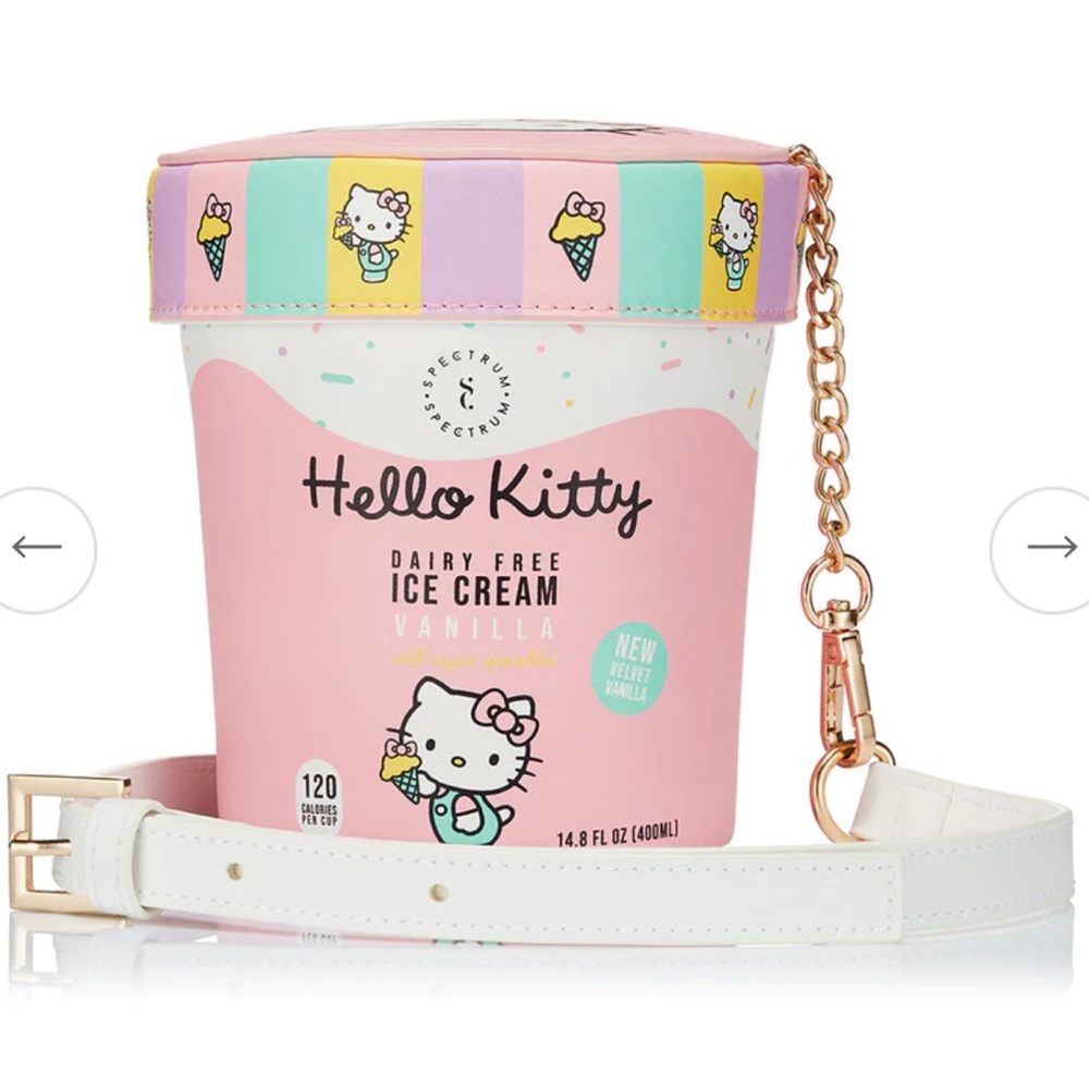 {spectrum collections // hello kitty ice cream tub make up bag}